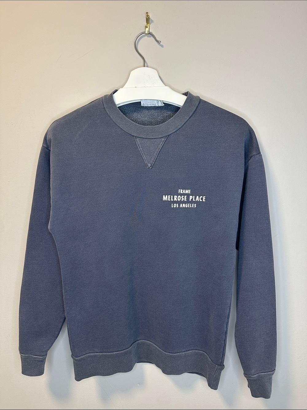 Frame Denim Melrose Place Los Angeles Crewneck Sweatshirt - Faded Navy